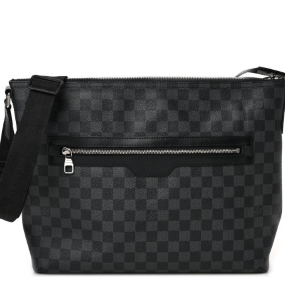 Louis Vuitton Damier Graphite Mick MM Messenger with duster.